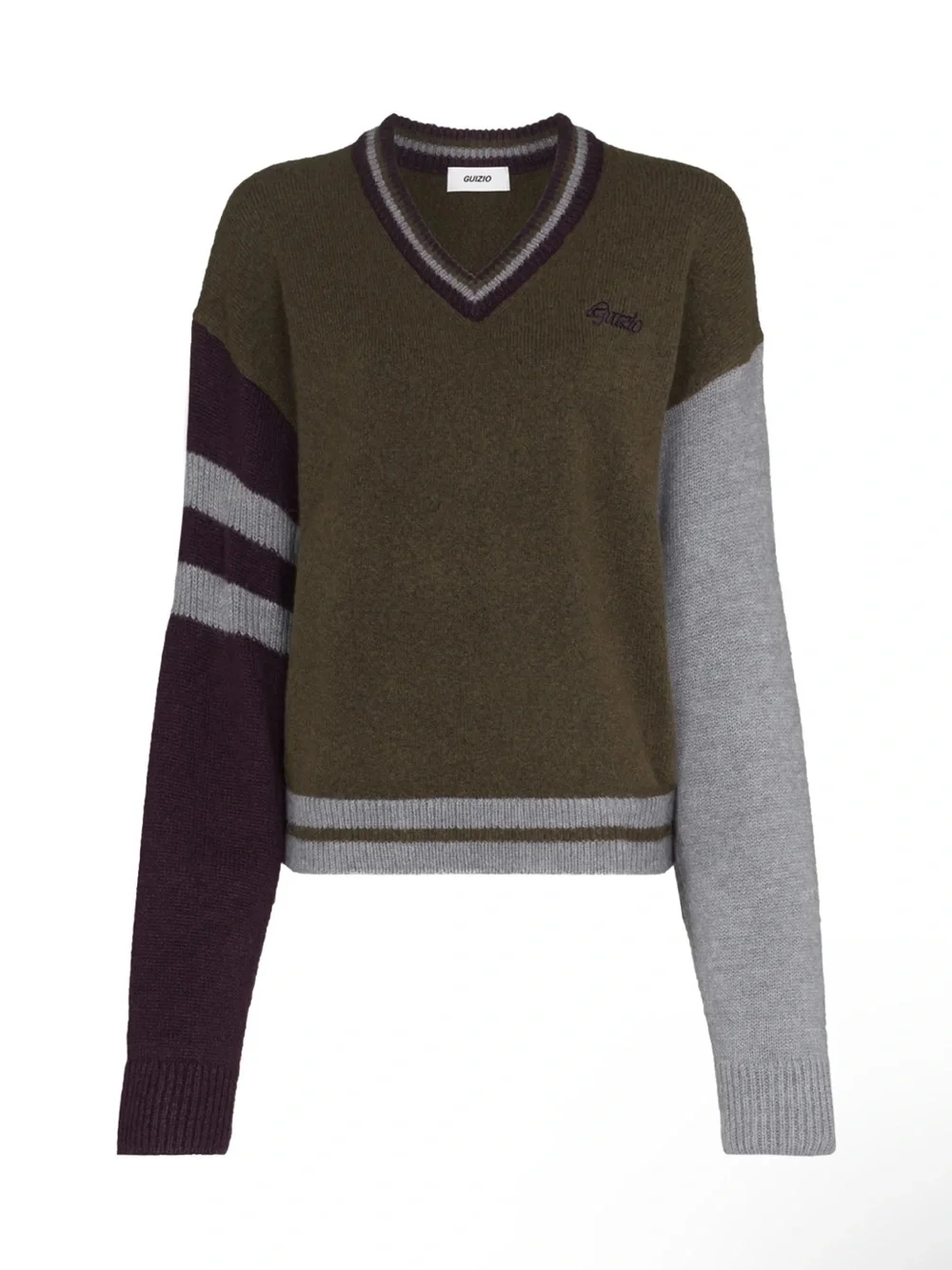 Danielle Guizio Varsity V-neck jumper - Picture 1 of 6